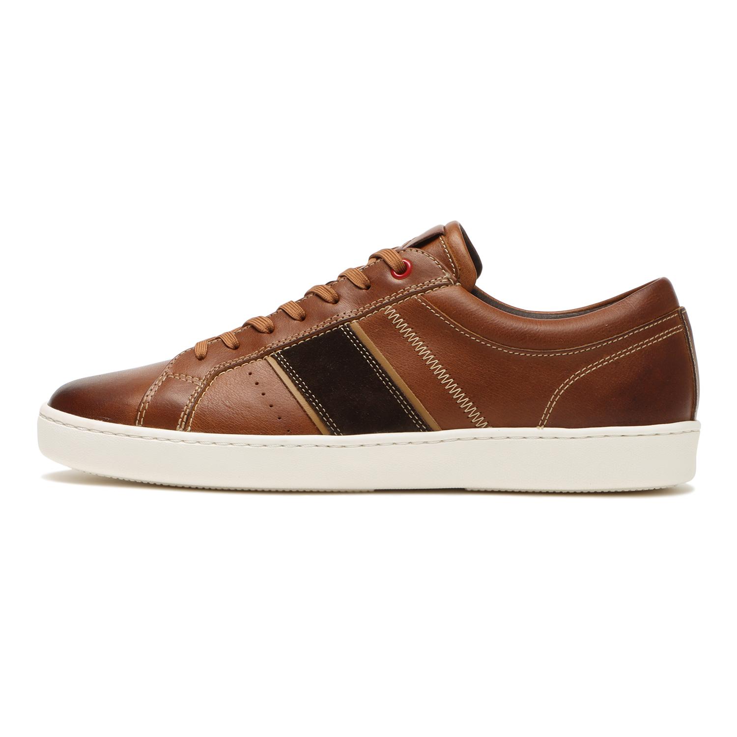 STEFANO ROSSI Full-grain leather sneaker
