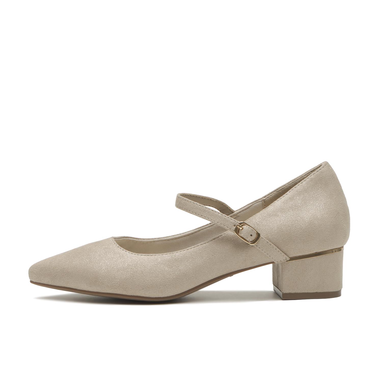 ABC SELECT Puff Pointed Strap Pumps 4